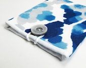 Passport Cover / Holder for Passport / Ocean Blue Watercolor / Travel Accessory