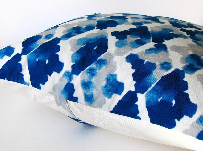 throw pillow cover 'Blue Watercolor' 18x18