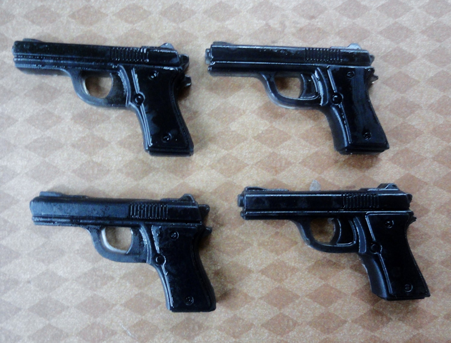 SALE Fathers Day Special Pistol/Gun Soap 4 pieces with a FREE Gift Box