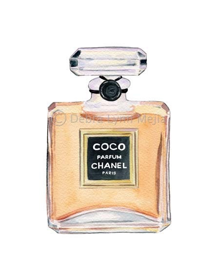 Coco Chanel Perfume Bottle Print