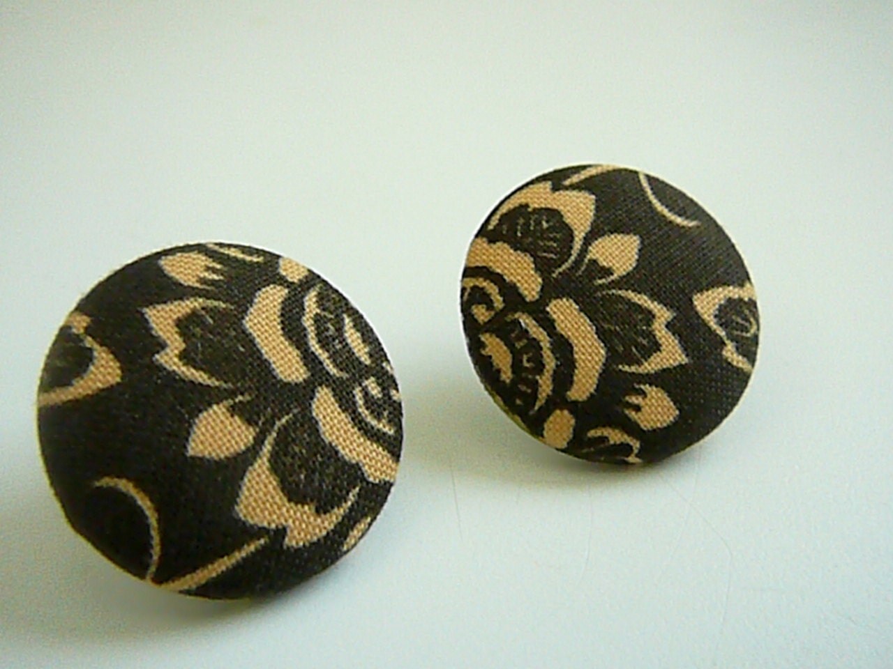Medium Button Earrings