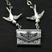 SALE Envelope Necklace - Love Letter Locket in Antique Silver
