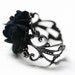 Black Rose Earrings - Gothic Lolita