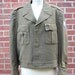Vintage 40's WWII US Army Officers Ike Field Jacket Uniform Union Made in olive drab 42S
