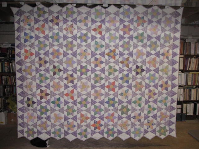 Texas Teabox Star Vintage Reproduction Patchwork Bed Quilt