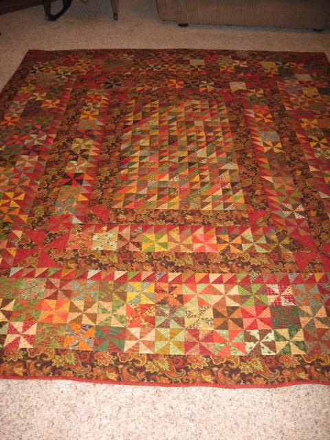 Autumn Fonthill Queen Size Patchwork Bed Quilt