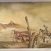 Vintage Cowboy, Cattle Drive, Lithograph, Western Art, Country Western, Southwest, New Mexico, Art