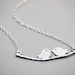 LOVEBIRDS Necklace in Sterling Silver - Kissing Love birds on a Branch Necklace, Couples, Husband and Wife, Anniversary Present