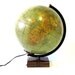 Vintage World Globe Danish Modern Mid-Century Illuminated Glass Weber Costello