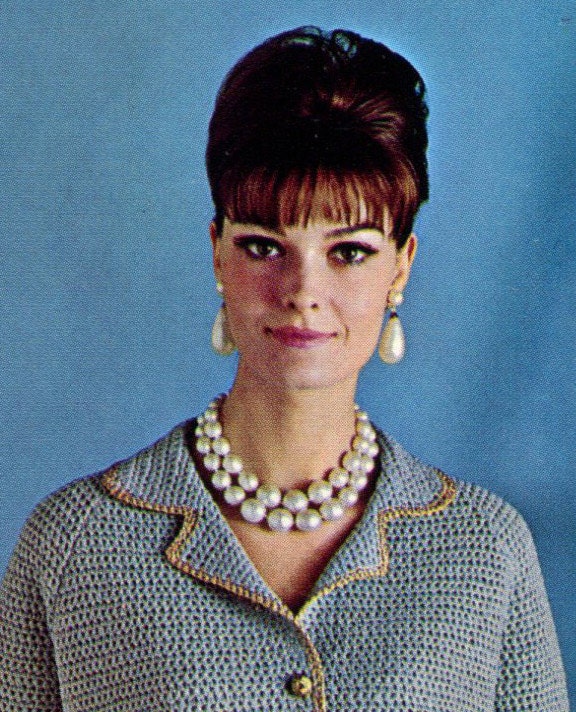 Women's Retro Crocheted Suit -- PDF CROCHET PATTERN