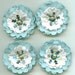 Winter Wonderland light blue snowflakes Paper Embellishments