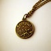 Scorpio Zodiac Sign Antique Bronze tone necklace