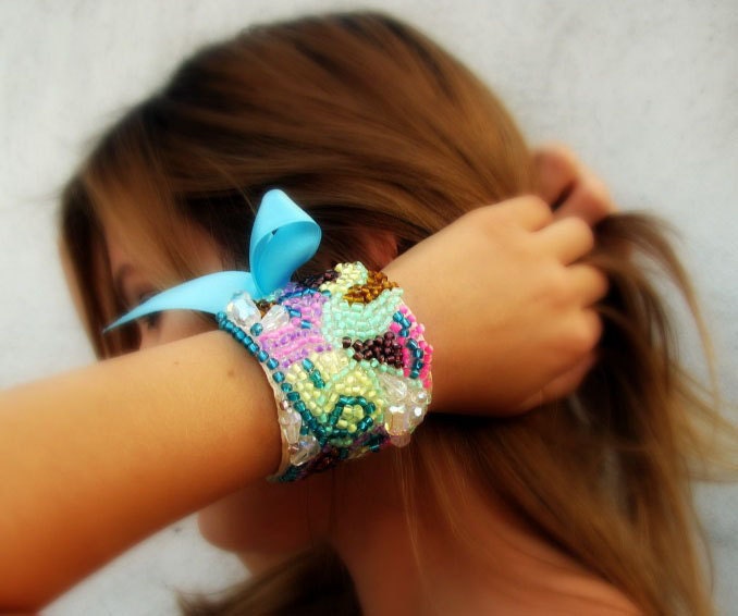 Beadwork Cuff Bracelets Jewelry  Bracelets cuff beadwork Fully Beaded Dream Cuff