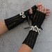 Custom made Long Black elegant gloves