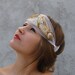 Art Nouveau Tiara,1920s,1910s style Bridal Accessories Hair Bandeau - Vintage and crystal pieces on veiling