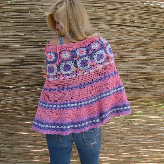 Romantic ...DRESS...capelet...tunic...poncho...skirt