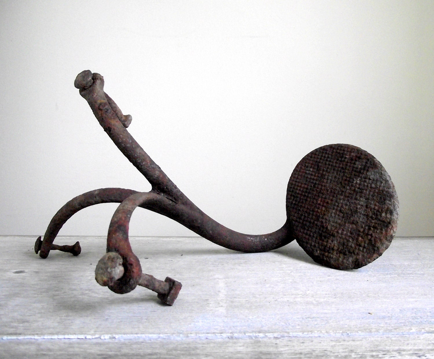 Antique Buggy Step 1800s Iron Carriage Step Rustic Farm Find Industrial Sculptural Display Piece