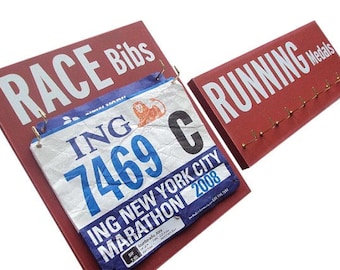 running medals holder and running bibs holder