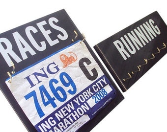 Running: Running Medals Display and Race Bibs Display - Be unique
