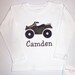 Custom Boutique Clothing Boys T Shirt with 4 Wheeler Applique' Shirt or Oneies Size 0-3mos-6yr