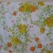 RESERVED for Leah: Sunrise Bouquet Vintage Double Sheet