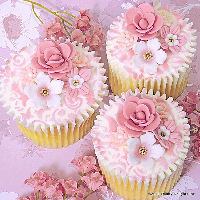 Maria In Dusty Pink Cupcakes or Cookies  (Featured On Children's Party Network BLOG)