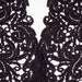 Vintage antique style lace black sleeveless evening blouse UK 8 US 4 6
