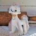Mohawk Poodle Figurine, Japan 1950s Vintage Porcelain