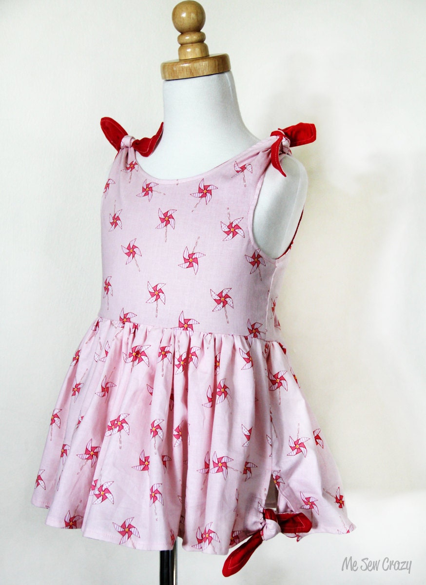 Forget Me Knot Dress ePattern, Sizes 2 - 6 years
