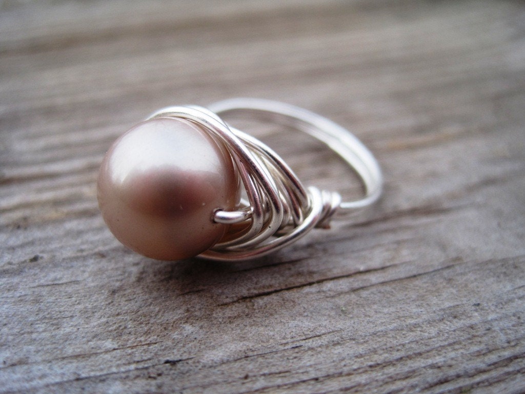 Champagne Pearl Ring