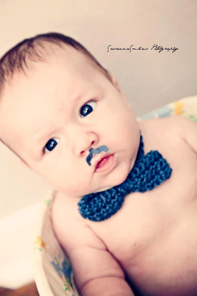 Baby Beanie & Bowtie Crochet Pattern Set 2 sizes included PDF 100