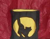 Ceramic Luminary Bag.  Holiday luminary fun themed.