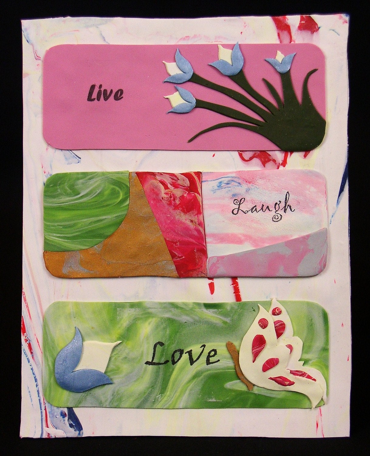 Live, Laugh, Love Wall Plaque