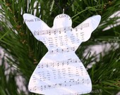 Musical Angel Ornament - Singing Angel Ornament - Angels From the Realms of Glory Christmas Carol