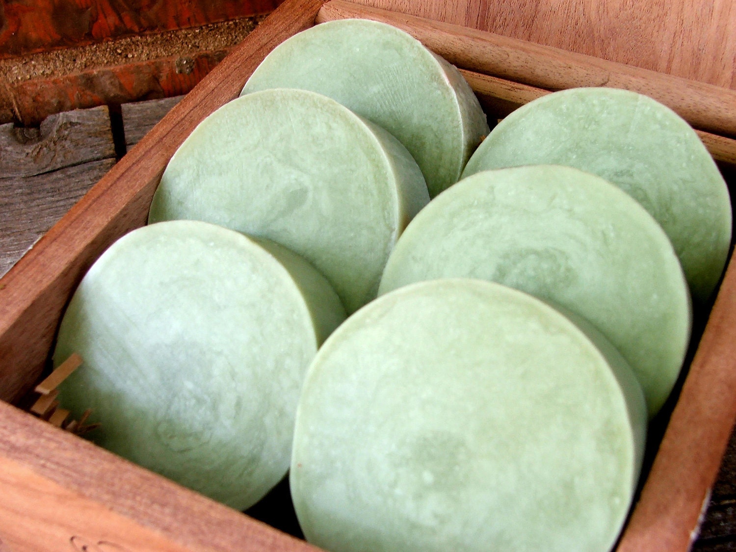3 bars Green Tweed Handmade Soap Shave or Bath Bar