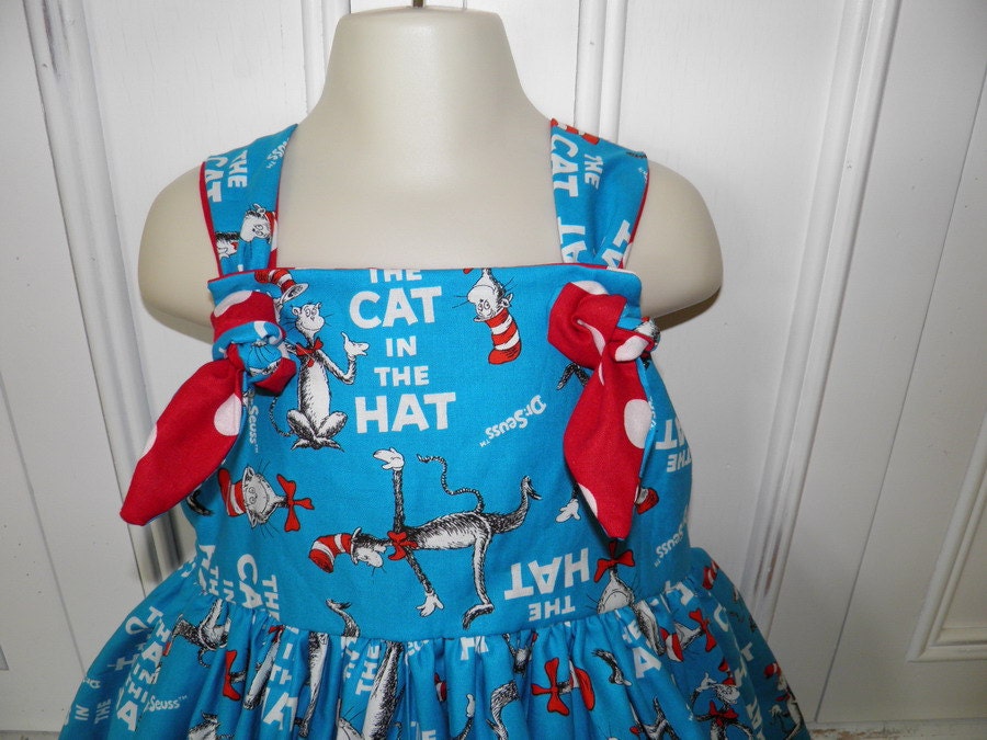 The Cat in the Hat Boutique Dress Size 2T 3T 4T 5 6