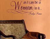 Marilyn Monroe Woman-Vinyl Lettering wall words quotes graphics decals Art Home decor itswritteninvinyl