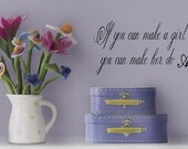 Marilyn Monroe- If you can make a  girl laugh  Vinyl Lettering wall words quotes graphics decals Art Home decor itswritteninvinyl