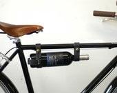 Bicycle Wine Rack - Leather, Black, Multi-Size