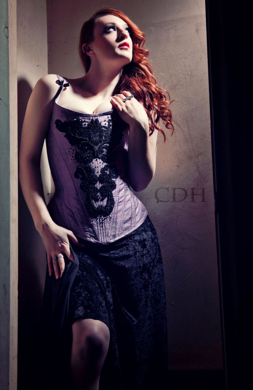 Versailles Hybrid Stays with Lace and Crystals: SAMPLE SALE
