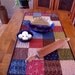 Quilted Table Runner, Patchwork Table Runner, Table Topper, Primitive Home Sweet Home