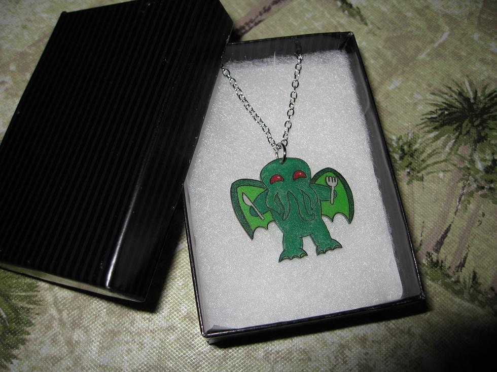 Hungry Cthulhu Charm (Chain Included)