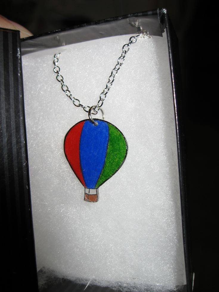 Hot Air Balloon Charm (Chain Included)
