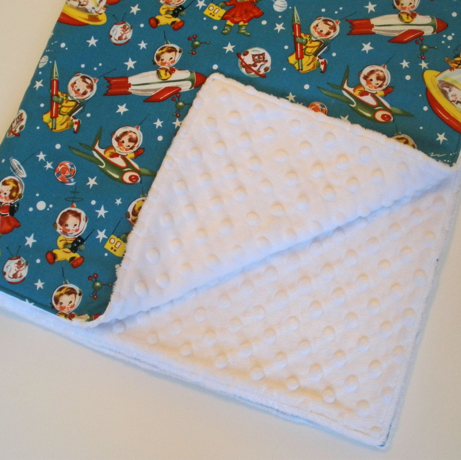 Backyard Baby and Minky Fabric Bundle in Windy Day, Complete Kit to Make a Baby Blanket, PDF Pattern Included