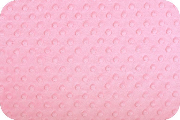 Paris Pink Cuddle Dimple Dot Minky by Shannon Fabrics, Fat Half (30" x 36")