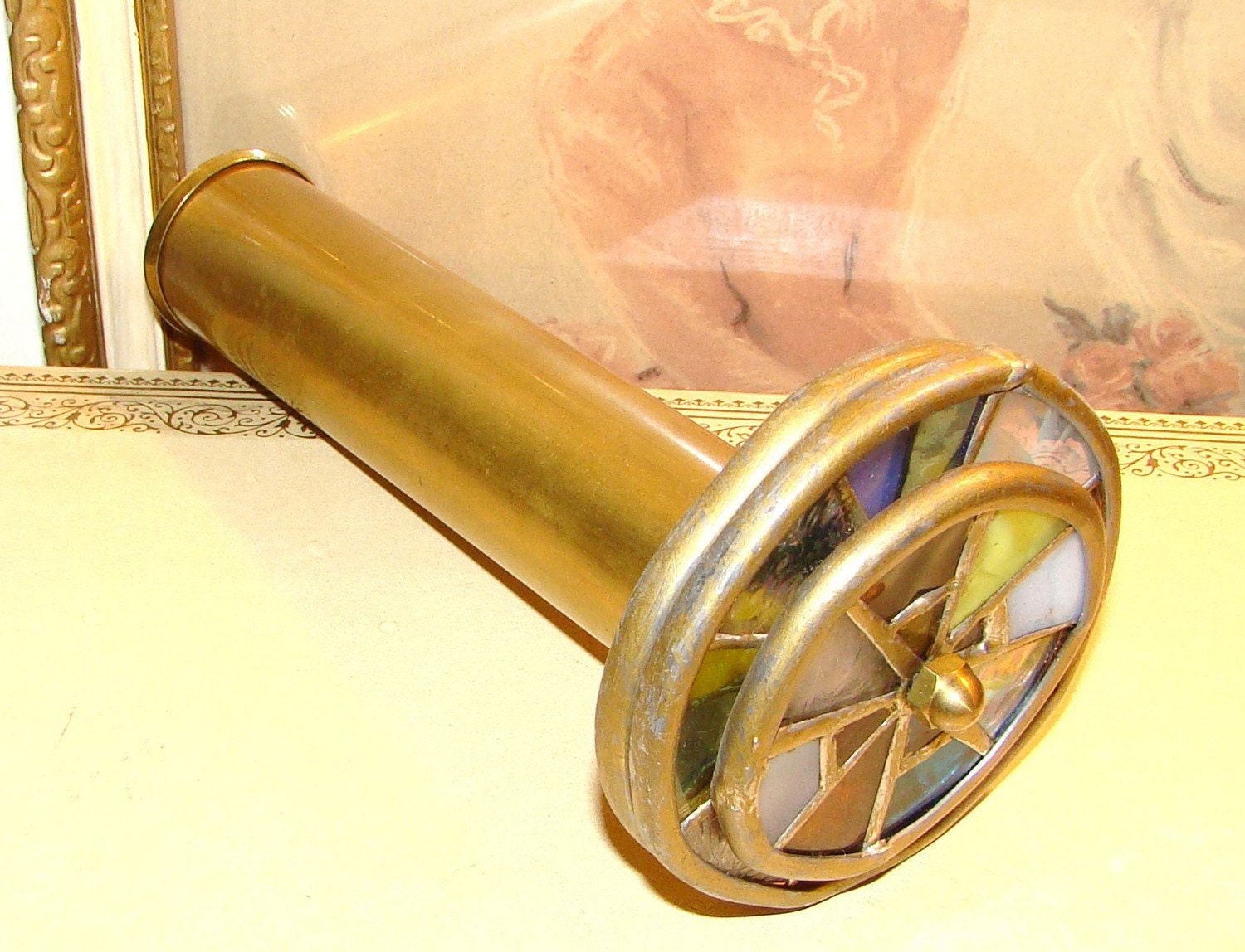 Vintage Hand Crafted Brass Kaleidoscope Toy by ...