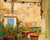 Wishing Well - Italy photography - Tuscany, Italy - Fine art travel photography - terracotta, blue, green