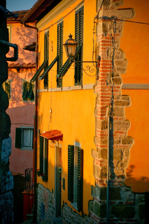 Venetian Fairy Tale, CANVAS wrap - Venice poster size canvas - Fine art photography gift - door, windows architecture - gold blue teal