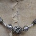 Tropical wedding: Indonesian silver and glass bead necklace