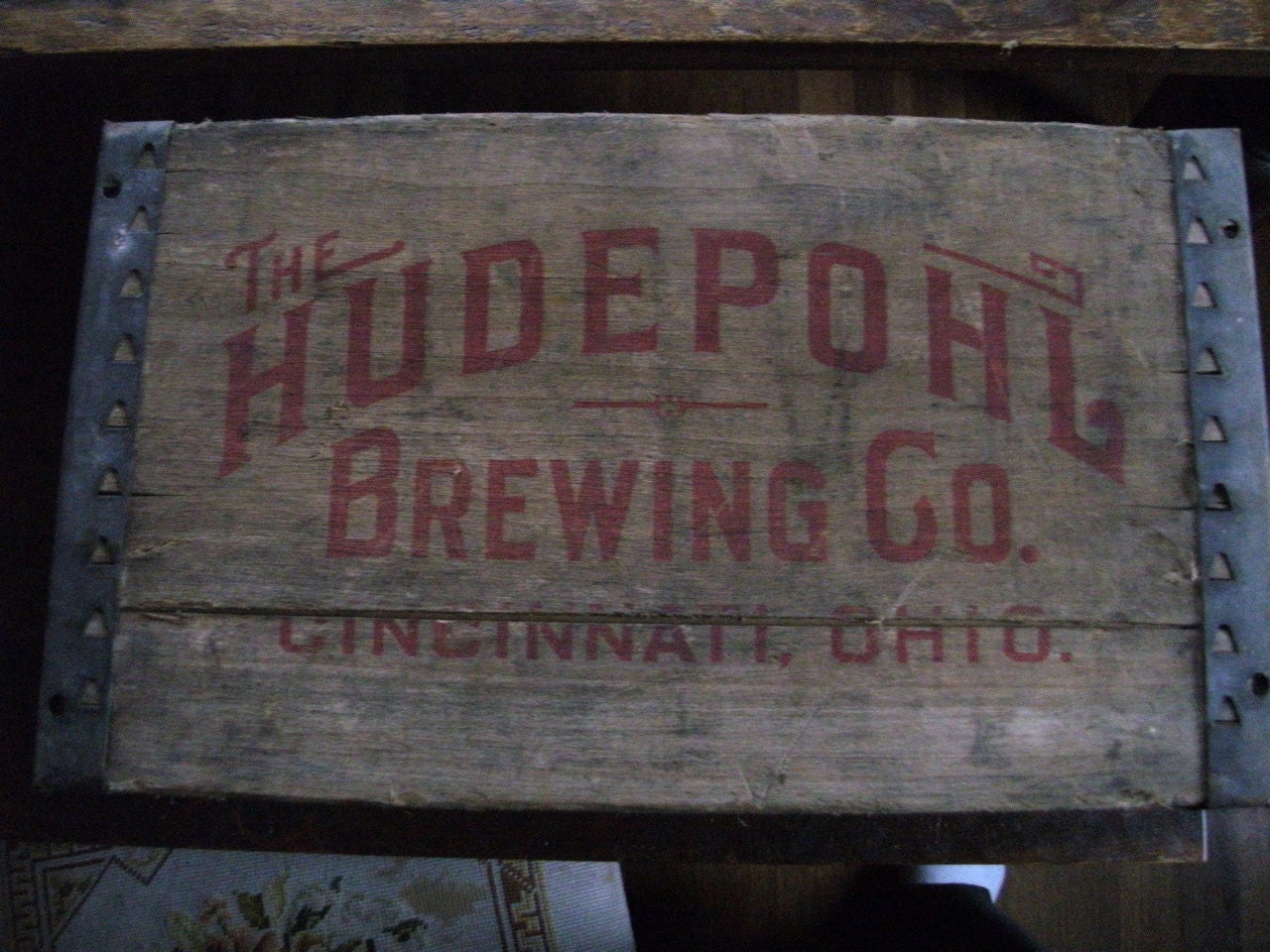 Hudepohl Beer Crate
